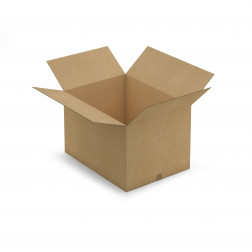 Caisse carton brune double cannelure RAJA 80x50x30 cm