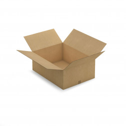 Caisse carton brune double cannelure RAJA 80x50x30 cm