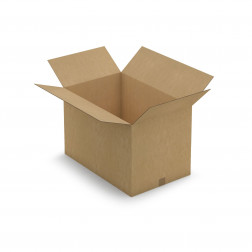 Caisse carton brune double cannelure RAJA 80x50x30 cm