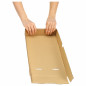 Caisse carton télescopique brune simple cannelure RAJA 50x33x9,5/17 cm