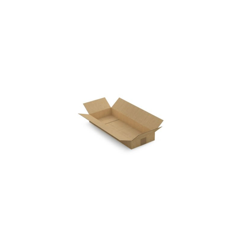 Caisse carton brune simple cannelure RAJA 50x20x6 cm