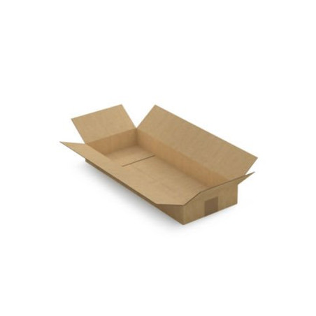 Caisse carton brune simple cannelure RAJA 50x20x6 cm