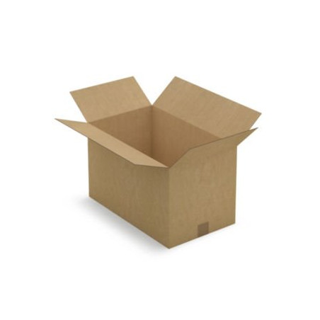 Caisse carton brune simple cannelure RAJA 50x30x30 cm