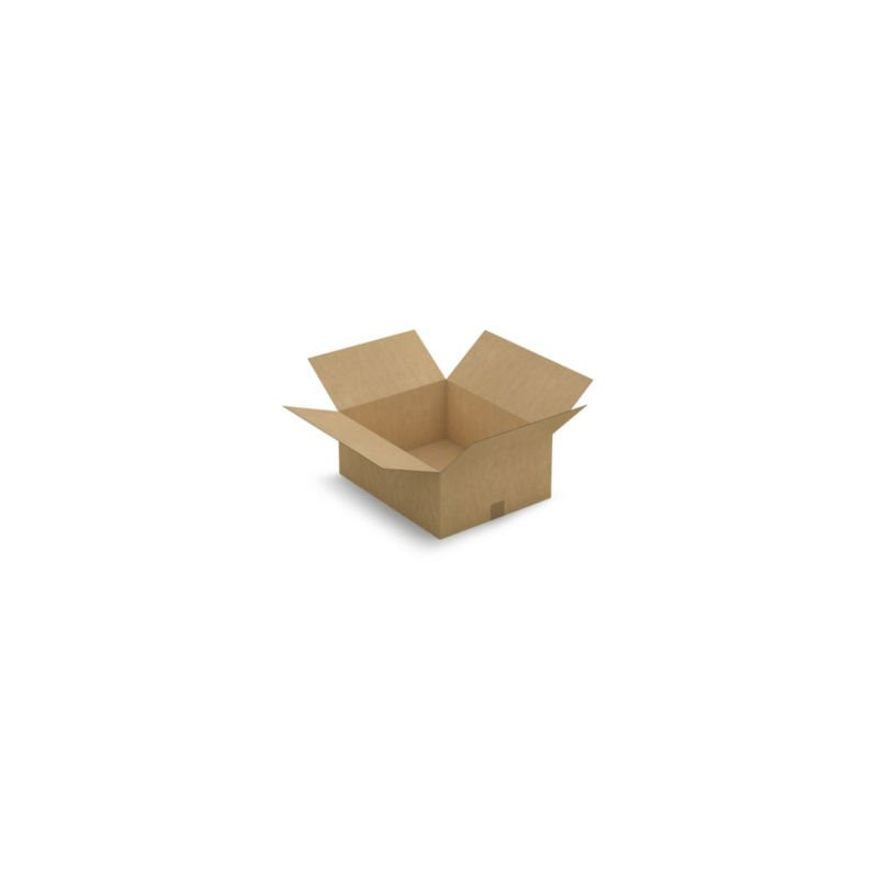 Caisse carton brune simple cannelure RAJA 50x40x20 cm