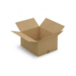 Caisse carton brune simple cannelure RAJA 50x40x25 cm