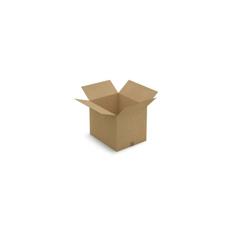 Caisse carton brune simple cannelure RAJA 50x40x40 cm