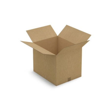 Caisse carton brune simple cannelure RAJA 50x40x40 cm