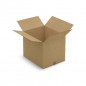 Caisse carton brune simple cannelure RAJA 50x40x40 cm