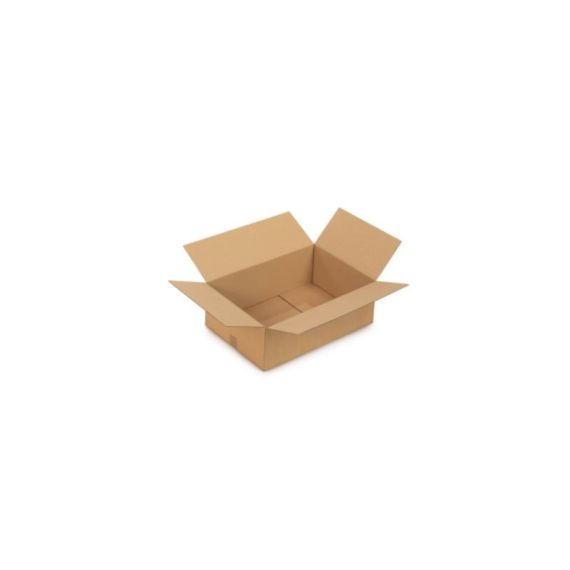 Caisse carton brune simple cannelure RAJA 50x50x50 cm