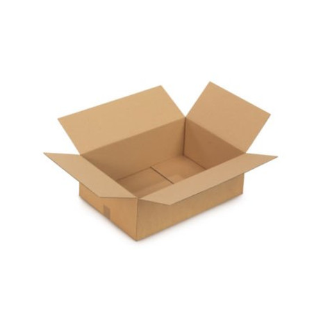 Caisse carton brune simple cannelure RAJA 50x50x50 cm