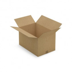 Caisse carton brune simple cannelure RAJA 54x36x32 cm