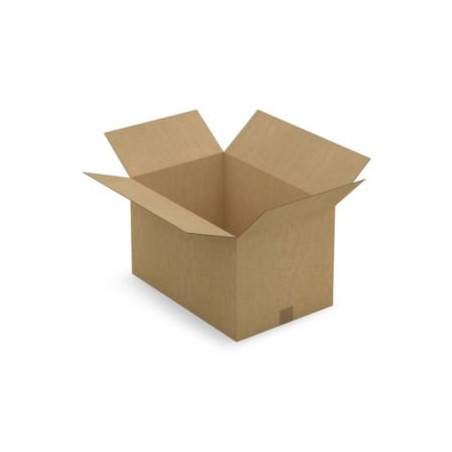 Caisse carton brune simple cannelure RAJA 54x36x32 cm