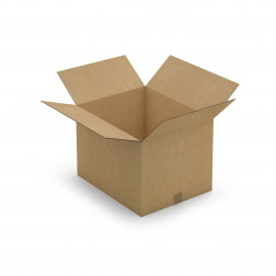 Caisse carton brune double cannelure RAJA 50x30x20 cm