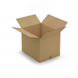 Caisse carton brune double cannelure RAJA 50x30x20 cm