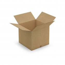 Caisse carton brune double cannelure RAJA 50x30x20 cm