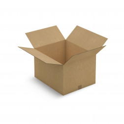 Caisse carton brune double cannelure RAJA 50x30x20 cm