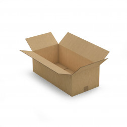 Caisse carton brune double cannelure RAJA 50x30x20 cm