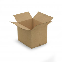 Caisse carton brune double cannelure RAJA 50x30x20 cm