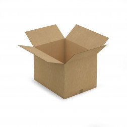 Caisse carton brune double cannelure RAJA 50x30x20 cm