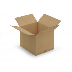 Caisse carton brune double cannelure RAJA 50x30x20 cm