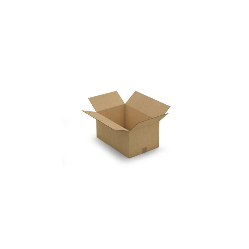 Caisse carton brune double cannelure RAJA 50x33x25 cm