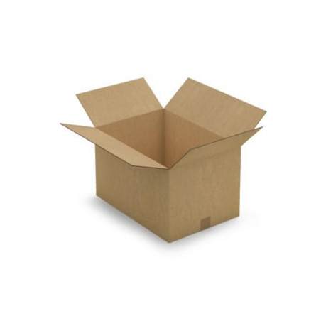 Caisse carton brune double cannelure RAJA 50x35x30 cm