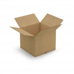 Caisse carton brune double cannelure RAJA 50x35x30 cm