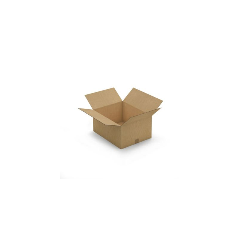 Caisse carton brune double cannelure RAJA 50x40x25 cm