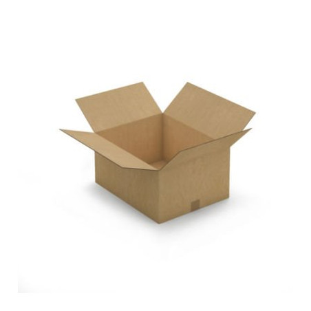 Caisse carton brune double cannelure RAJA 50x40x25 cm