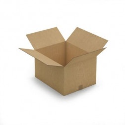 Caisse carton brune double cannelure RAJA 50x40x30 cm