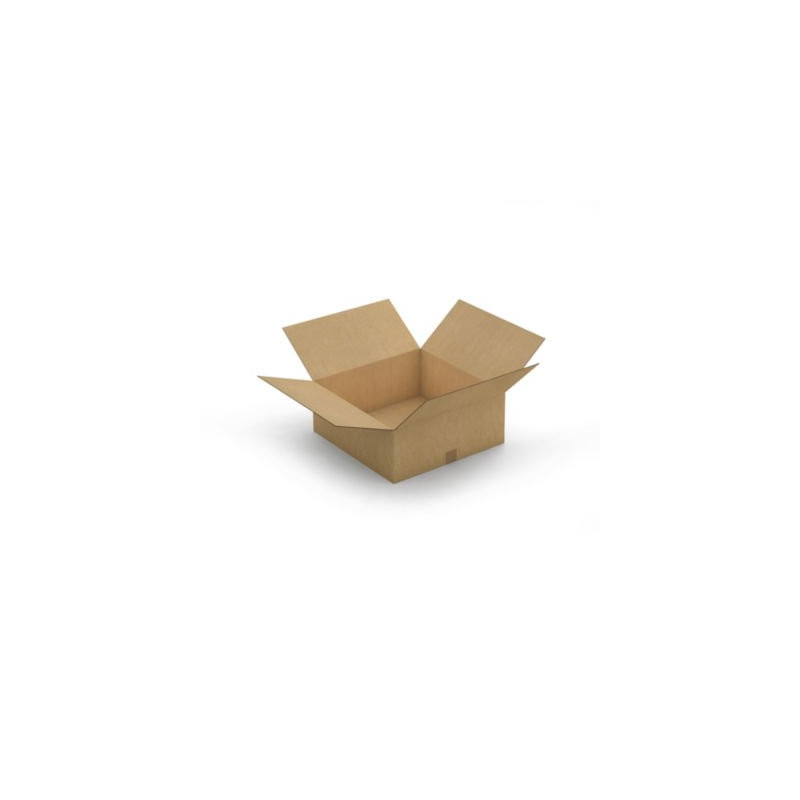 Caisse carton brune double cannelure RAJA 50x50x20 cm