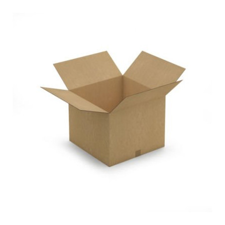 Caisse carton brune double cannelure RAJA 50x50x40 cm