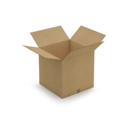 Caisse carton brune double cannelure RAJA 50x50x50 cm