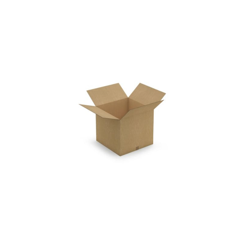 Caisse carton brune double cannelure RAJA 55x55x50 cm