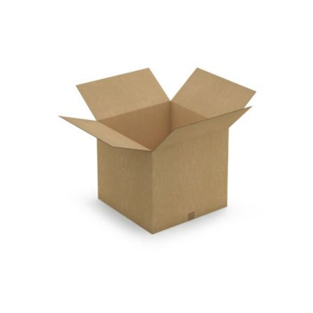 Caisse carton brune double cannelure RAJA 55x55x50 cm