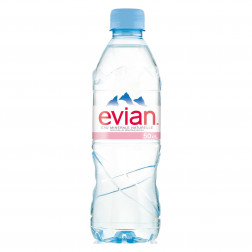 EAU EVIAN 50 CL - CARTON DE 24 BOUTEILLES