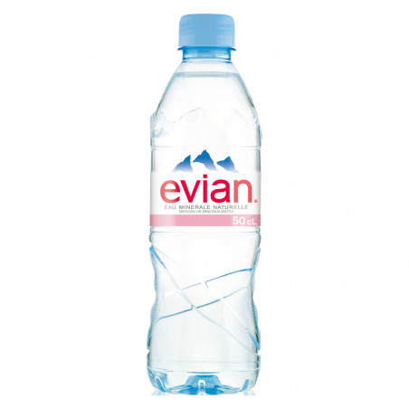 EAU EVIAN 50 CL - CARTON DE 24 BOUTEILLES