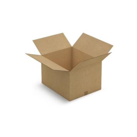 Caisse carton brune double cannelure RAJA 55x45x35 cm