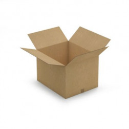 Caisse carton brune double cannelure RAJA 58x48x40 cm