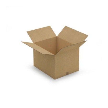 Caisse carton brune double cannelure RAJA 58x48x40 cm