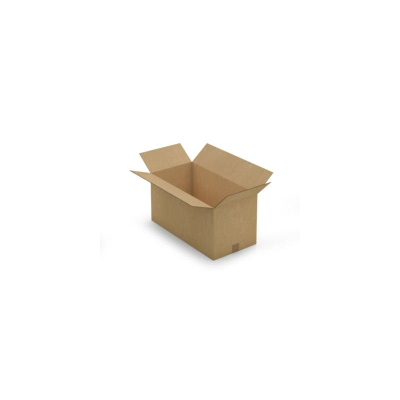 Caisse carton brune double cannelure RAJA 60x30x30 cm