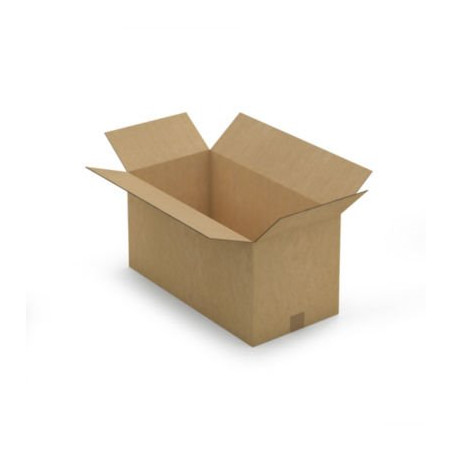 Caisse carton brune double cannelure RAJA 60x30x30 cm