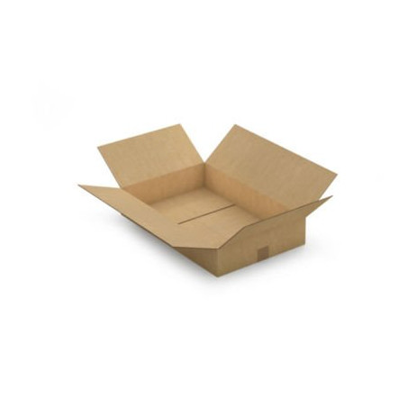 Caisse carton brune double cannelure RAJA 58x38x17 cm