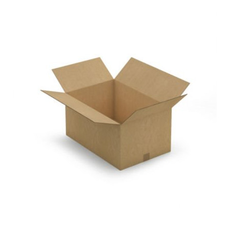 Caisse carton brune double cannelure RAJA 60x40x30 cm