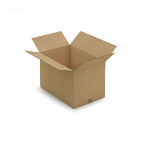 Caisse carton brune double cannelure RAJA 60x40x40 cm