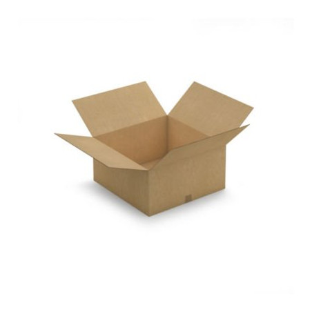 Caisse carton brune double cannelure RAJA 60x60x30 cm