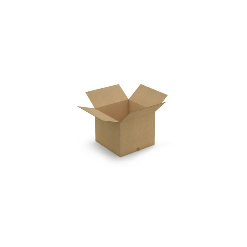 Caisse carton brune double cannelure RAJA 60x60x50 cm