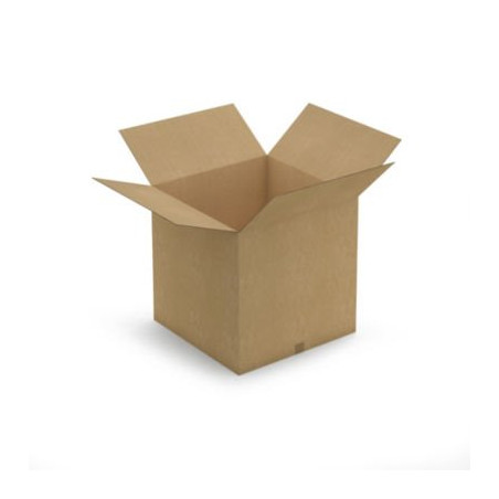 Caisse carton brune double cannelure RAJA 65x65x65 cm