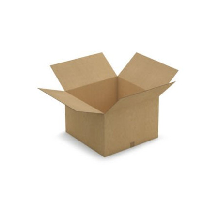 Caisse carton brune double cannelure RAJA 60x60x40 cm