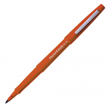 STYLO FEUTRE PAPERMATE FLAIR À CAPUCHON POINTE 1 MM - ÉCRITURE MOYENNE ORANGE